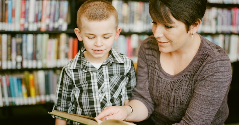 Educator working with student one-on-one